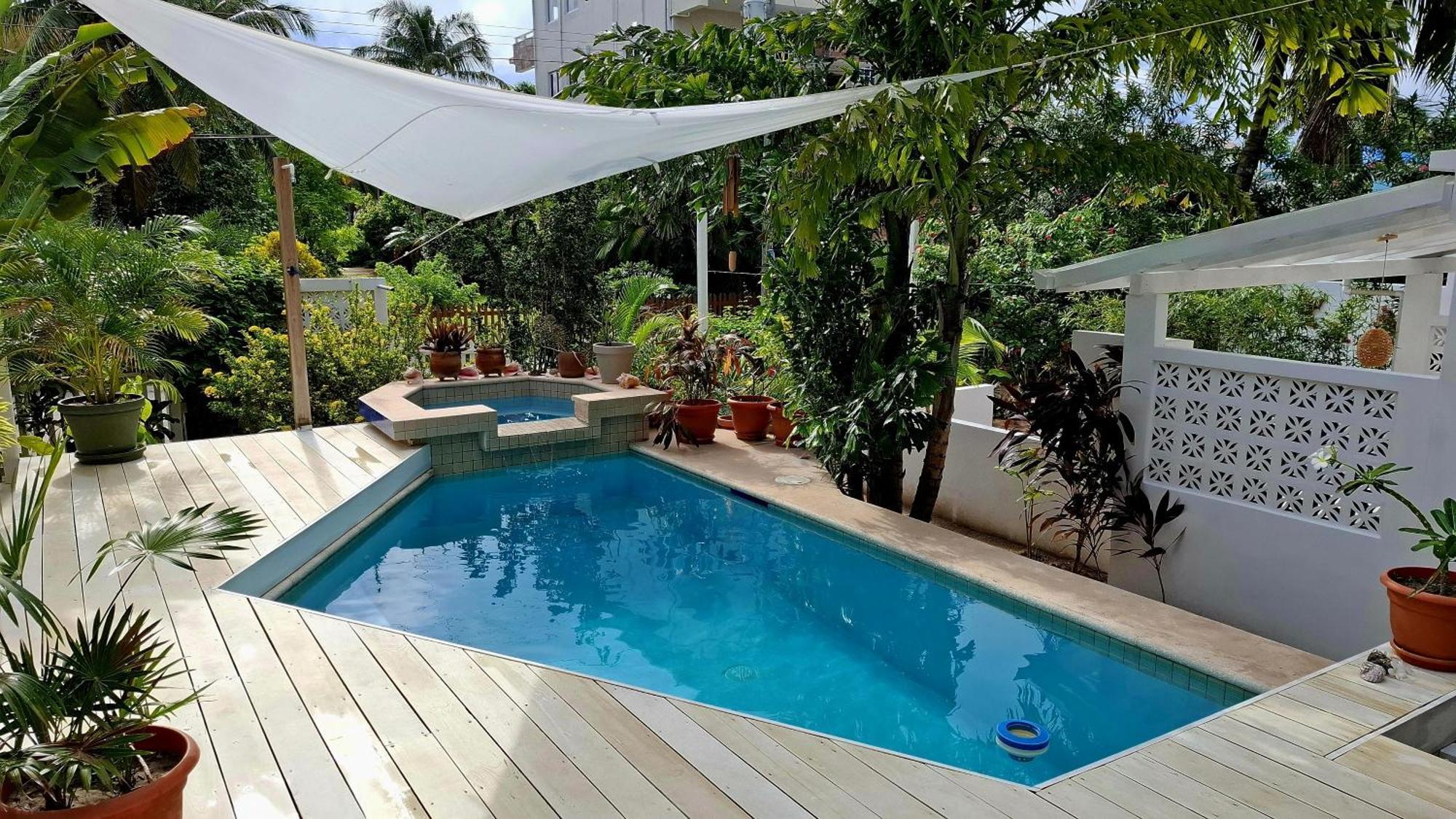 Amanda's Studios - pool&tropical garden Cayo Caulker Exterior foto